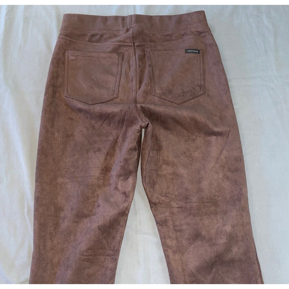 Sanctuary Sueded Pull On Skinny Legging Pants. Brown, Women's Size S. NWOT! - Picture 8 of 9